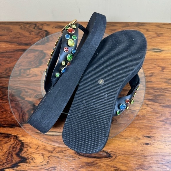 Jeffrey Campbell Iconics Flip Flop in black multi - Picture 14 of 15
